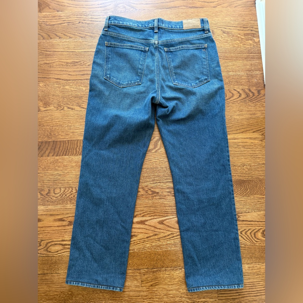 MADEWELL Mid Rise 90s‎ Straight Denim Blue Jeans Casual Staple Comfy Stretch 28 - Picture 2 of 9